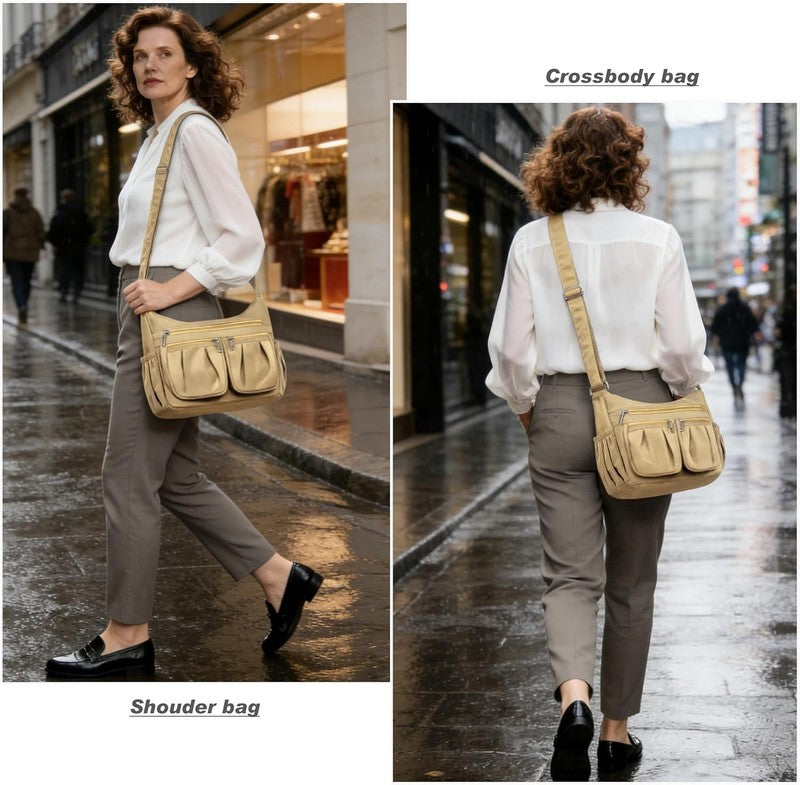 Women Crossbody Bag Waterproof Nylon Lightweight Shoulder Large Purse Handbag1
