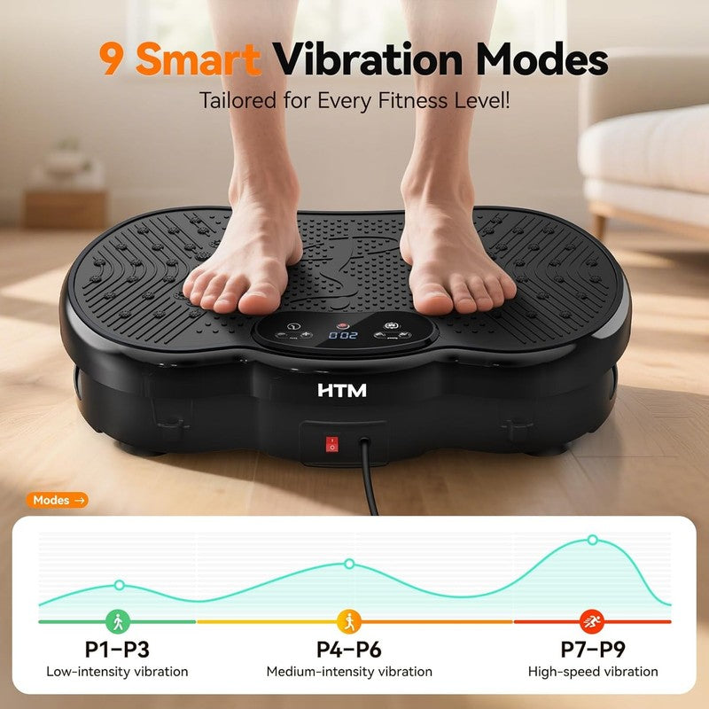 Vibration Plate Exercise Machine 300lbs 120 Speeds 9 Modes Home Fitness1