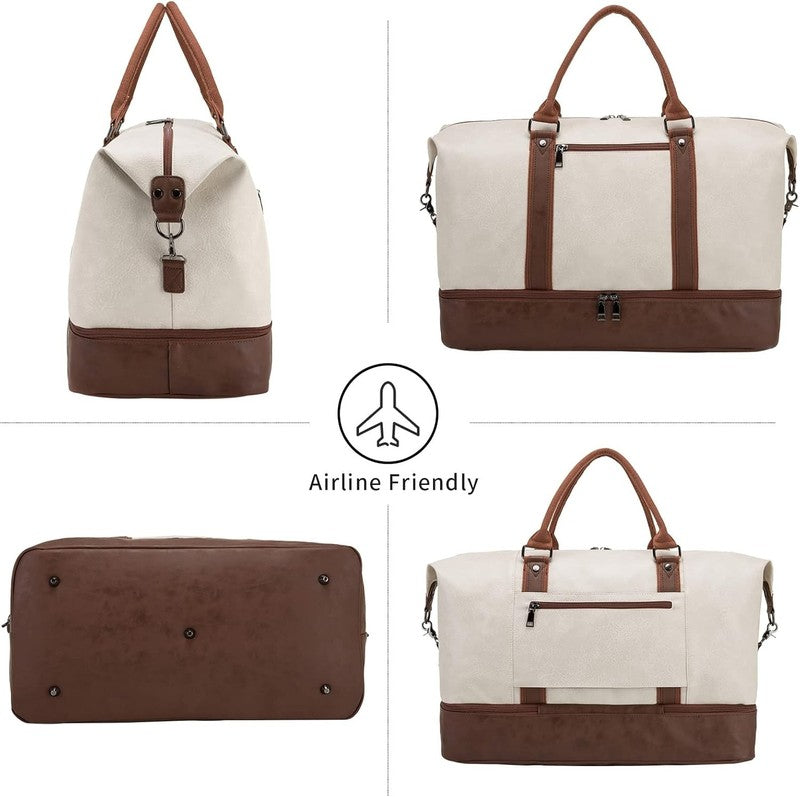 Weekender Overnight Bag Carry on Bag Travel Bag with Shoe Pouch4