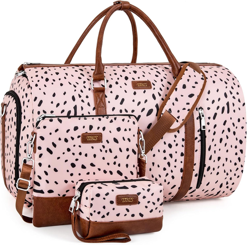 2in1 Garment Duffle Bag Shoe Compartment 4Pc Set Travel Carry On9