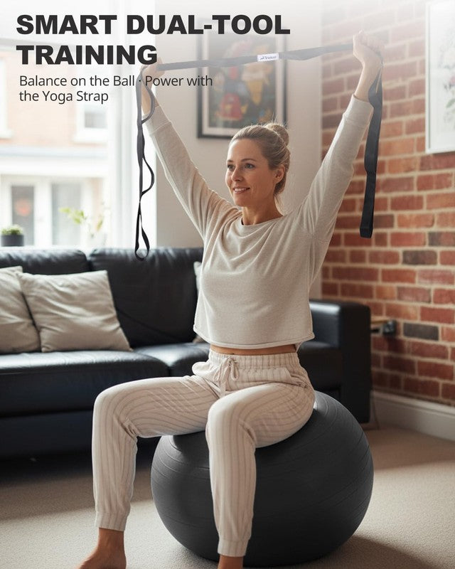 Exercise Ball for Yoga, Pilates & Fitness – Stability Ball Equipment for Home Gy5
