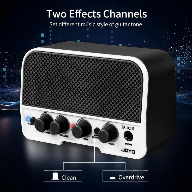 JA-02 II Mini Guitar Amp, 5W Electric Amplifier with Bluetooth & Rechargeable1