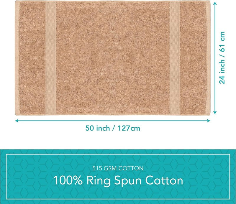 Pleasant Home Bath Towels Set of 6 (24” X 50”) 100% Cotton, 515 GSM | Lightweigh7