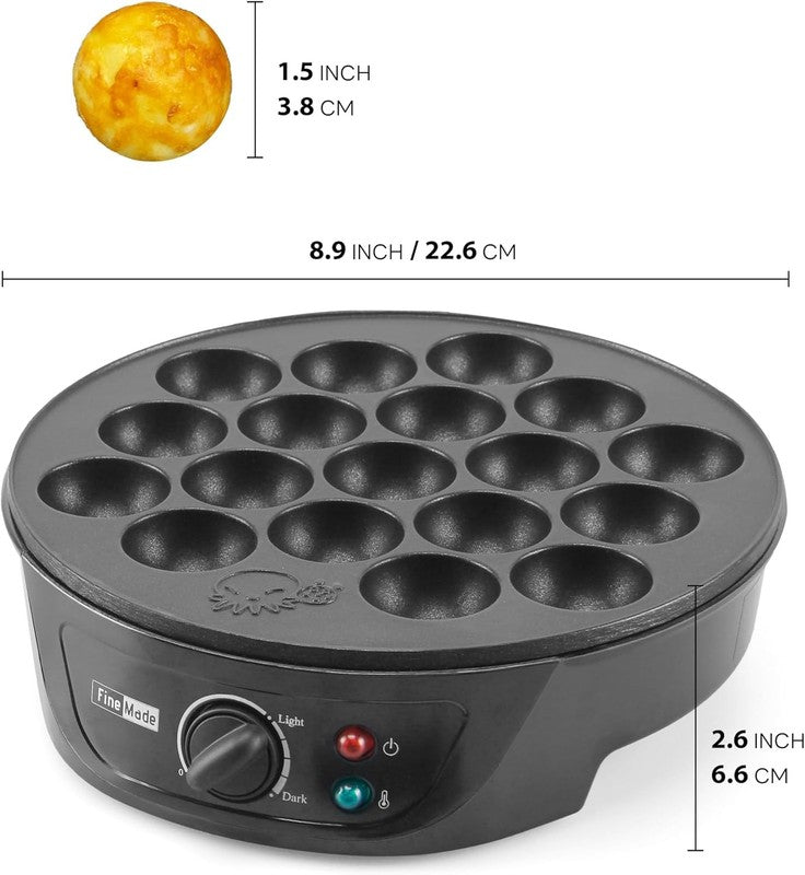 Takoyaki Maker Pan with Temperature Control, Tools and Recipes, Make 18 Japanese7