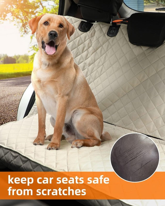 Waterproof Scratchproof Pet Bench Seat Cover, Nonslip Durable Washable Beige2