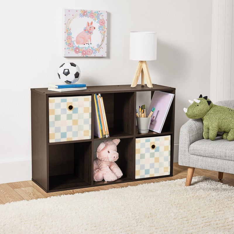 6 Cube Storage Organizer, Espresso0