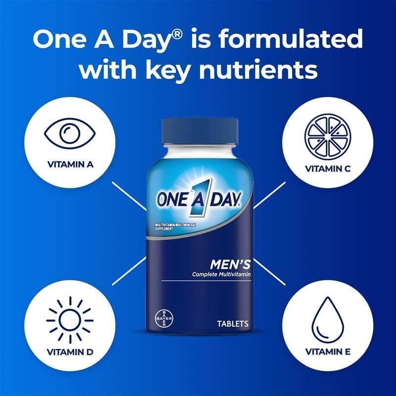 Men's Multivitamin with Vitamins A, C, D, E, Zinc & B12 - 200 Count2