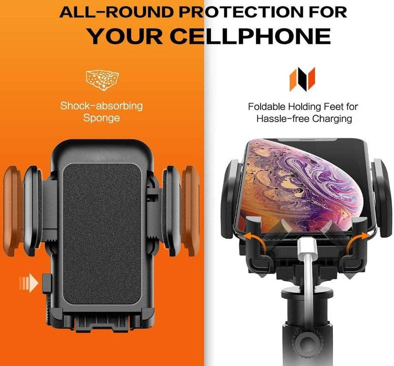 360° Adjustable Car Phone Mount with One Touch Clamp   Universal Fit2
