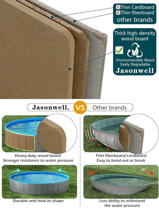 Foldable Dog Pet Bath Pool Collapsible Dog Pet Pool Bathing Tub Kiddie Pool Dogg4