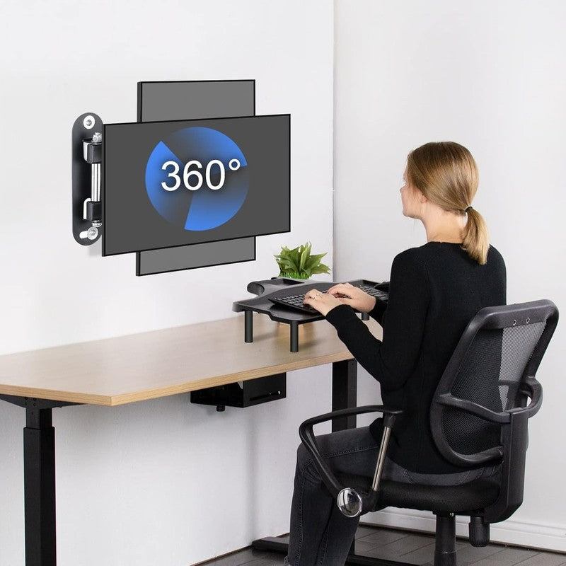 Full Motion TV Wall Mount for 15–32" LED LCD, Swivel Tilt, VESA 75/1002