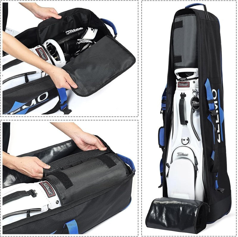 Golf Travel Bag Wheeled Airline Approved Soft Sided Waterproof Heavy Duty Oxford1