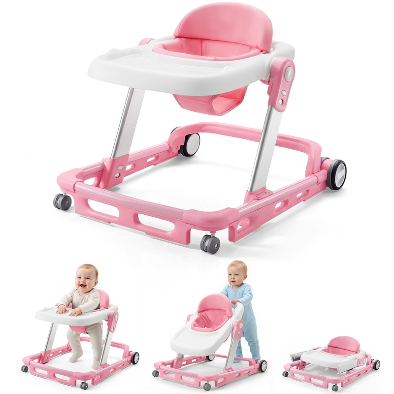 Baby Walker for Babies 6-18 Months, Anti-Rollover, Seat and Height Adjustable, P8