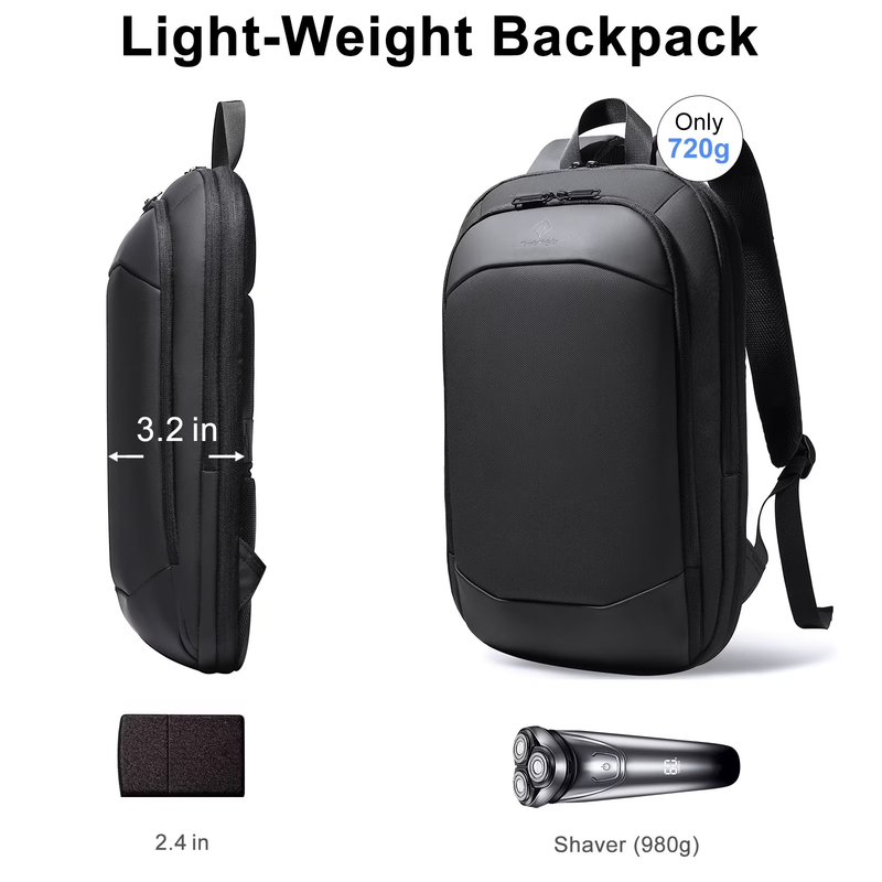 Expandable 15.6" Laptop Backpack for Men, Waterproof Computer Backpack for Busin7