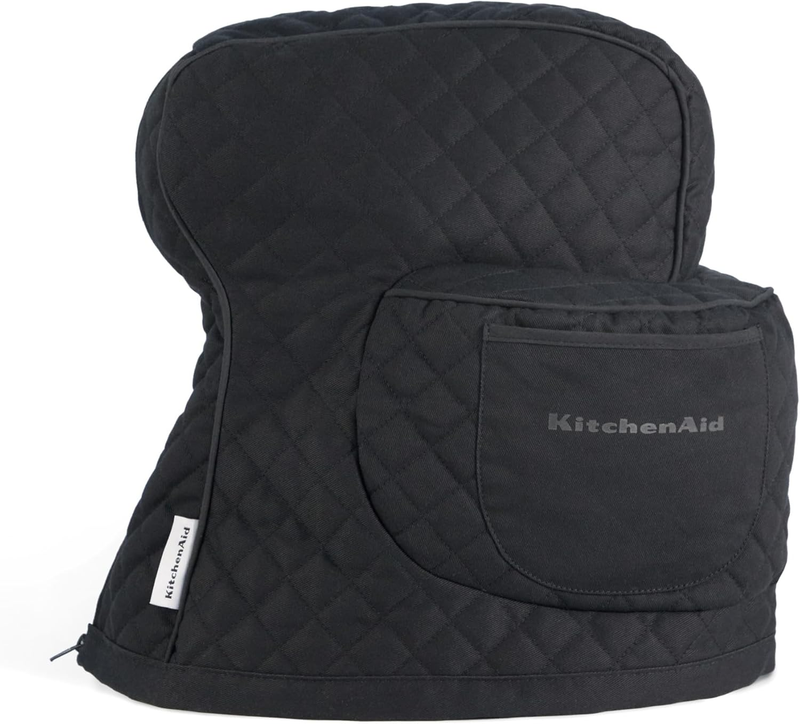 KitchenAid Tilt Head Stand Mixer Cover Quilted Cotton Storage Pocket Black7