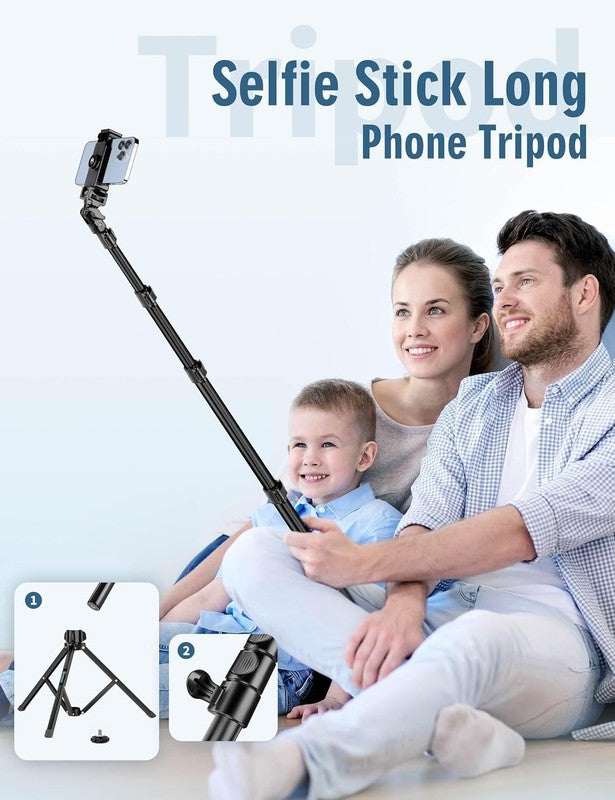 85'' Cell Phone Tripod w/ Gooseneck, Remote, Aluminum Stand Phone Android3