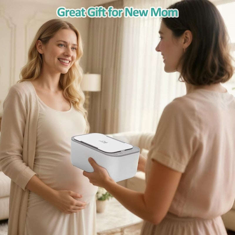 Baby Wipe Warmer 3 Level Temp Control Silent Heating Large White8