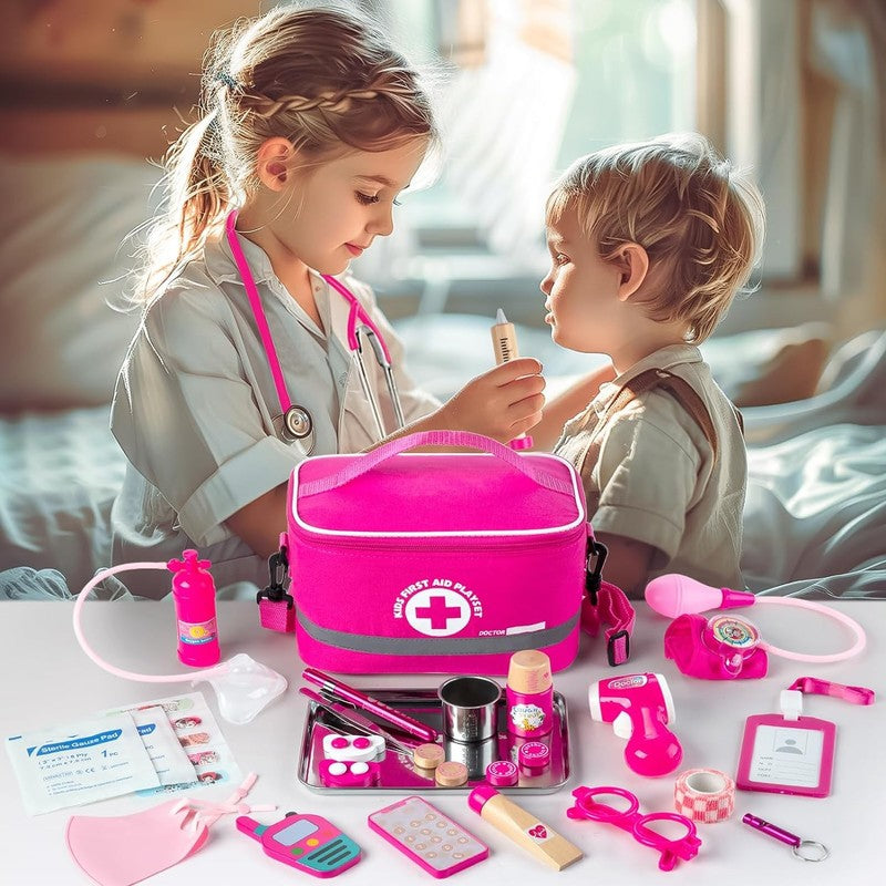 Doctor Kit for Kids Girls, 34 Pcs Kids Doctor Kit for Toddlers 3 5 with Medical 2