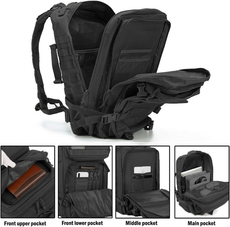 45L Tactical Backpack Men Camping Hiking Trekking MOLLE 3 Day Assault Bag4