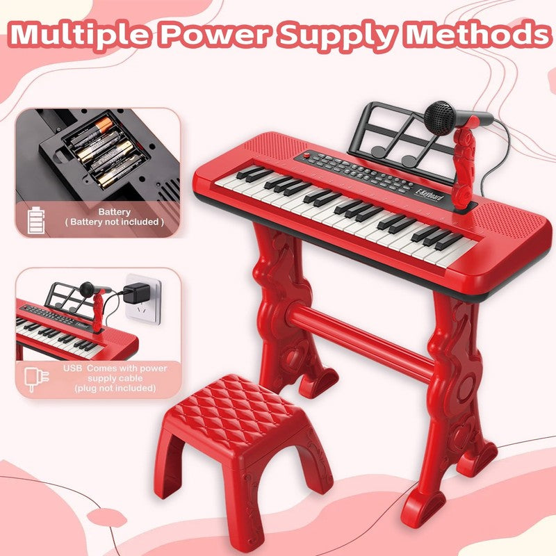37 Key Kids Keyboard Piano Toy with Microphone Musical Instrument Gift for Kids5