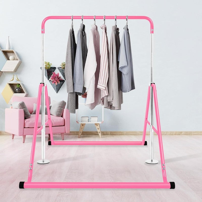 Kids Gymnastics Bar Adjustable Height Folding Horizontal Training Bar Home Use4