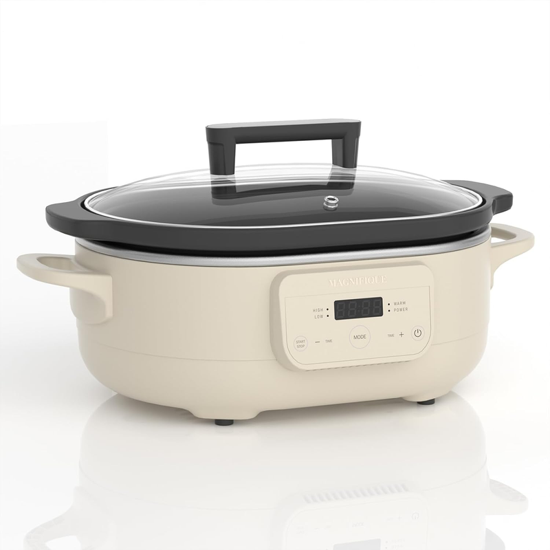 6QT Programmable Slow Cooker w/ Nonstick Pot Keep Warm Oatmeal10