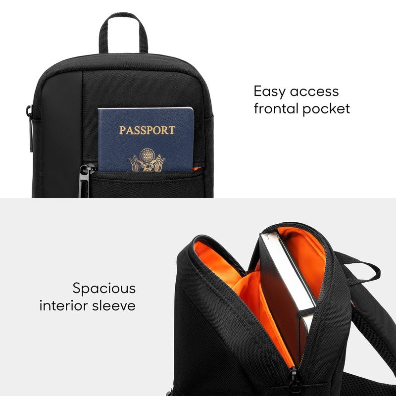 Signature Crossbody Bag, Water Resistant Sling Backpack, Daypack Shoulder / Ches1