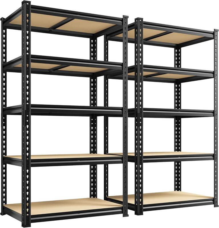 2010LBS Garage Shelving Unit, Heavy Duty Storage Shelves, Adjustable 5 Tier Util0