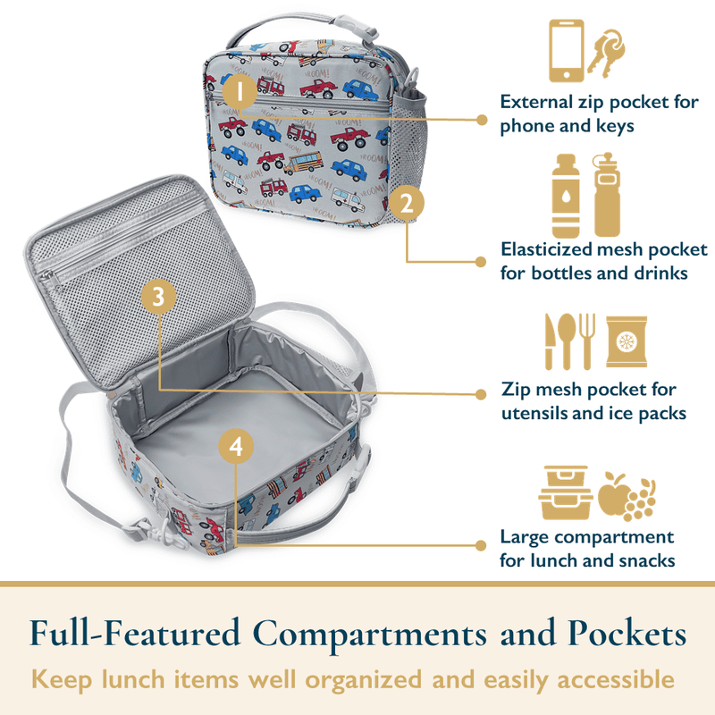 Lunch Bag for Kids – Insulated Lunch Box for Girls and Boys, Cute Reusable Coole3