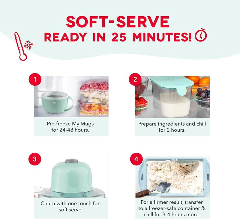 My Mug Ice Cream Maker - Makes Single Serving of Gelato, Frozen Yogurt, Sorbet &4
