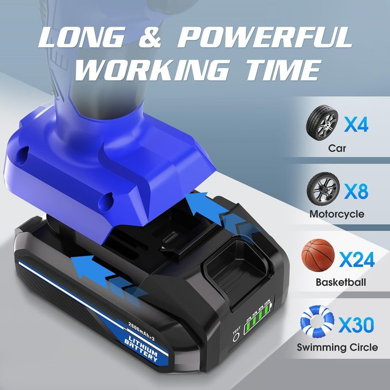 Portable Tire Inflator - Cordless Air Compressor with Digital Gauge, 150PSI2