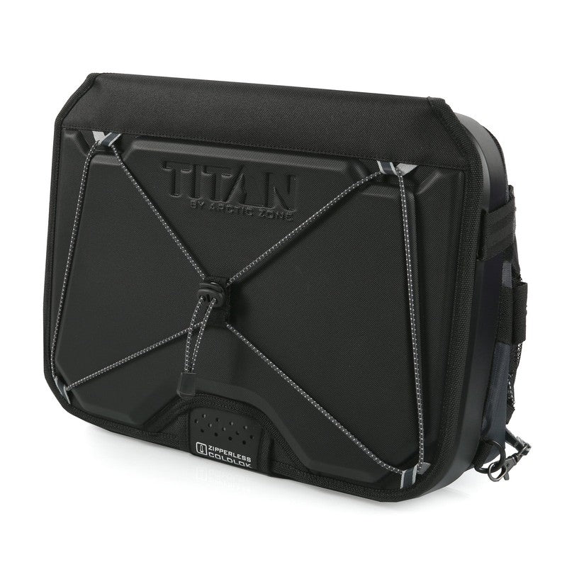 40 Can Collapsible Zipperless Soft Cooler, Black, 23 QT8