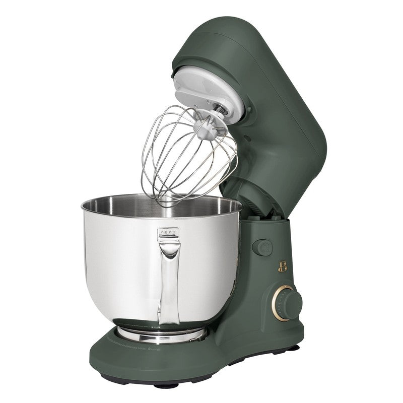 Beautiful 5.3 QT Stand Mixer w/ Flat Beater, Dough Hook by Drew Barrymore Green10