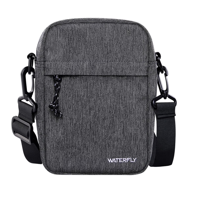 Unisex Small Hiking Travel Walking Nylon Cross Body Shoulder Bag,Gray10
