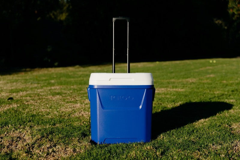 60 QT Laguna Ice Chest Cooler with Wheels, Blue8