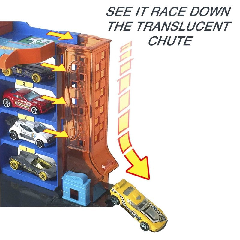 City Downtown Car Park Playset, Gift for Kids Ages 4 to 83