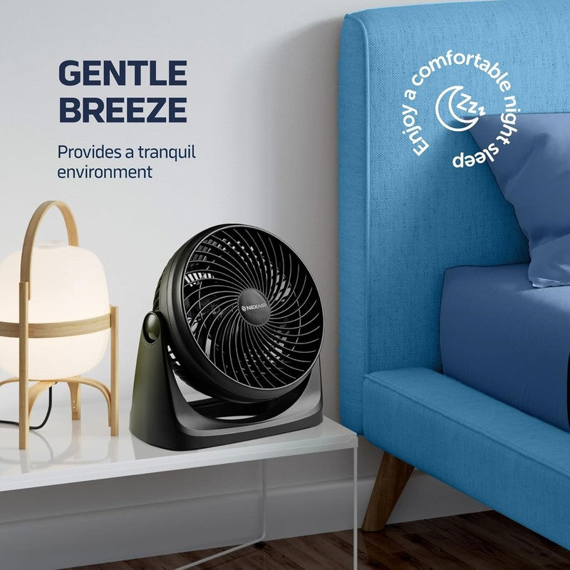 Portable 7" Turbo Fan - 3 Speed Adjustable, Quiet & Durable for Home & Office5