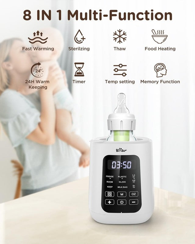 Bear Baby Bottle Warmer Fast Milk & Formula Heater w/ Time Temp Control1