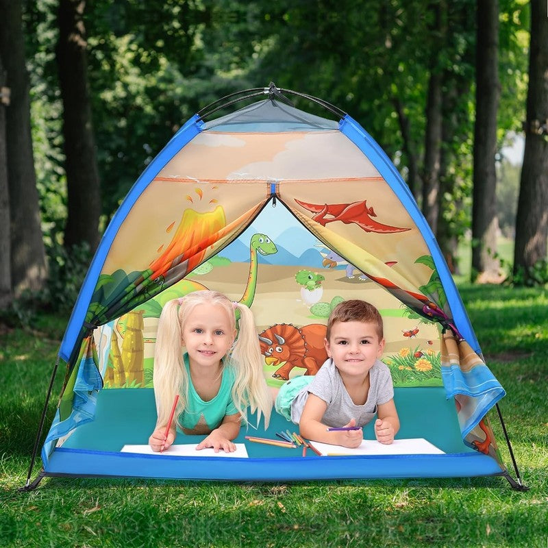 Kids Dinosaur Dome Play Tent, Indoor/Outdoor Playhouse4