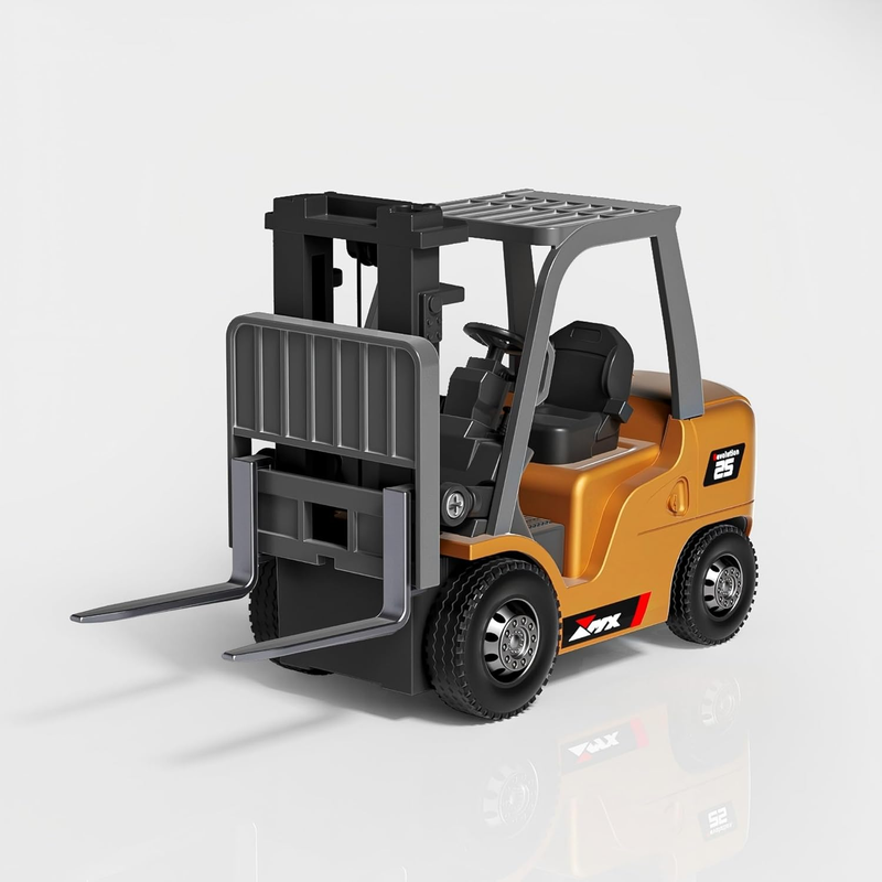 1:64 RC Forklift Toy – 7 Channel Mini Remote Control Truck with Lights & Sounds0