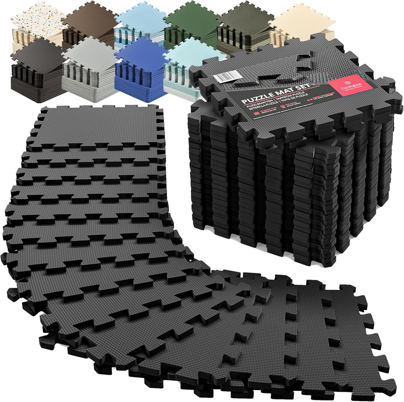 Interlocking EVA Foam Gym Flooring Set - 18 Pcs 12.6"x12.6" Tiles0