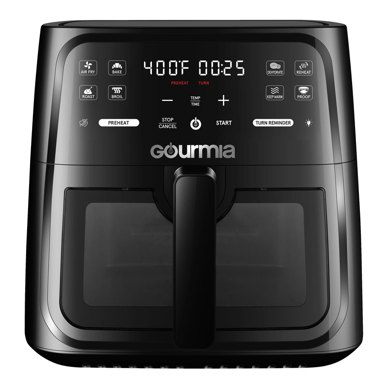 8 Quart Digital Window Air Fryer, with 8 One Touch Functions, Black9