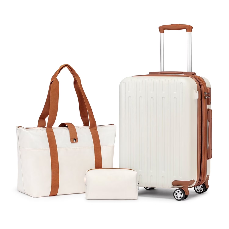 3PCS 20" Carry On Luggage Set TSA Lock Spinner Wheels Travel Suitcases10