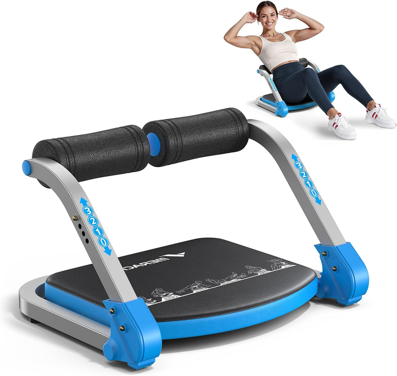 Adjustable Ab Crunch Machine Home Gym Core Trainer 3 Resistance Levels6