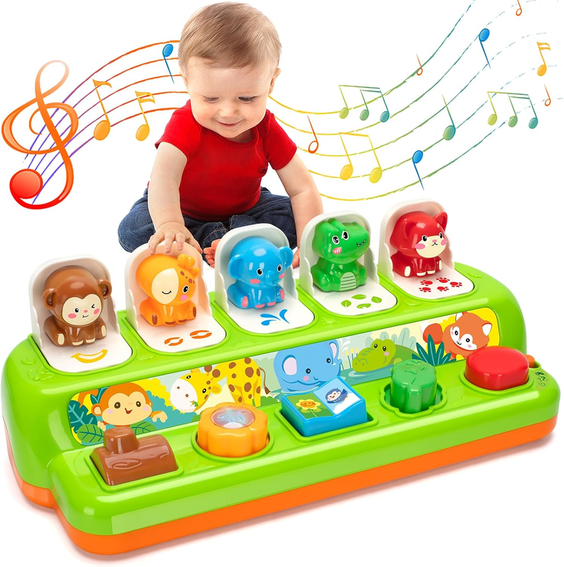 Interactive Pop Up Toys for 1 Year Old Baby Music Light Learning Toys Gift0