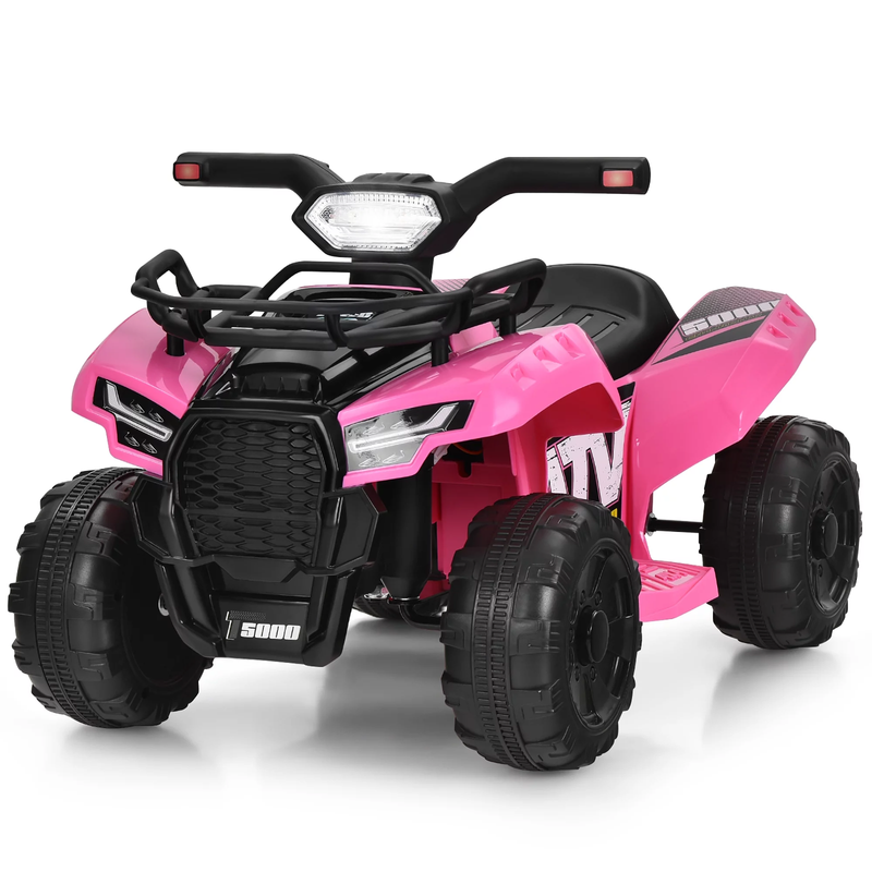 6V Kids ATV Quad Electric Ride on Car Toy Toddler with LED Light MP3 Pink10