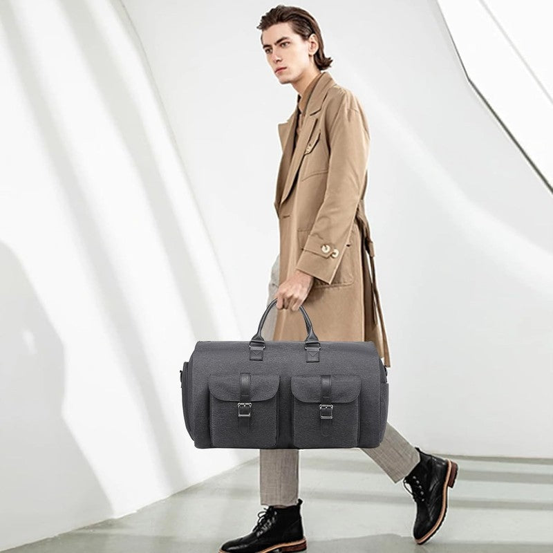 2in1 Garment Duffle Bag Hanging Suit Travel Carry On Business Men Women5