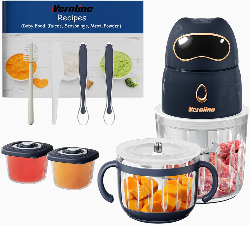 10-in-1 Baby Food Maker Processor Blender with Glass Bowls & Storage Containers10