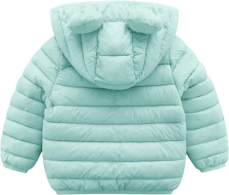Baby Puffer Jacket Bear Hood Winter Coat 6M 3T Toddler Boys Girls Warm3