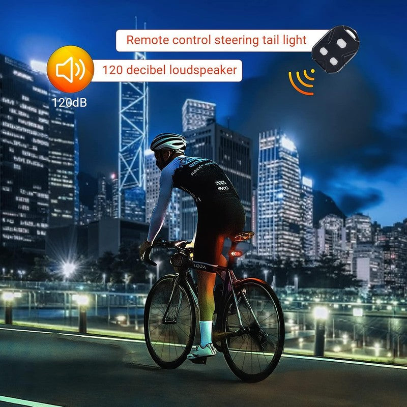 Bike Tail Light with Turn Signals Wireless Remote Control Waterproof Bicycle Rea6