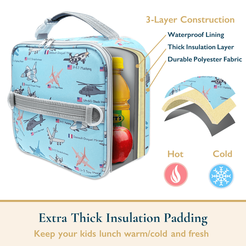 Lunch Bag for Kids – Insulated Lunch Box for Girls and Boys, Cute Reusable Coole3